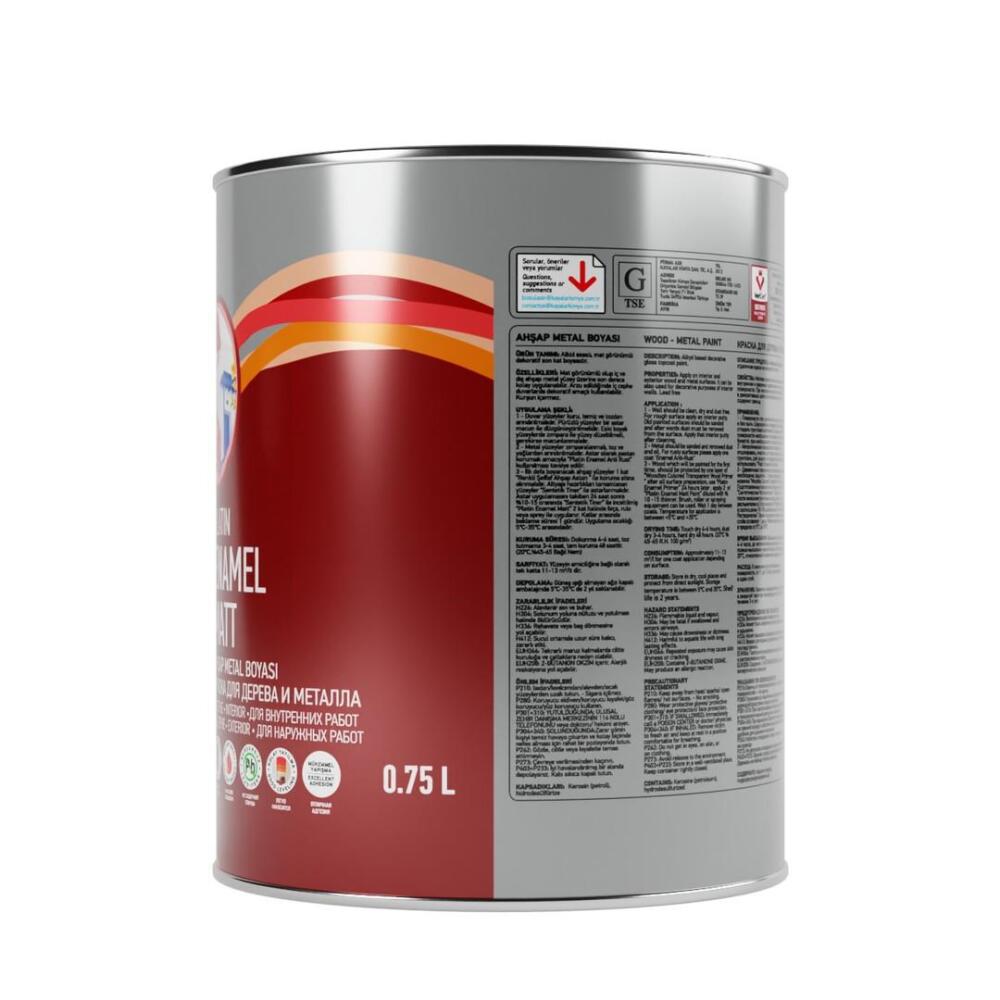 Genç Sentetik Ahşap Metal Boyası Siyah 0.75 l - 3