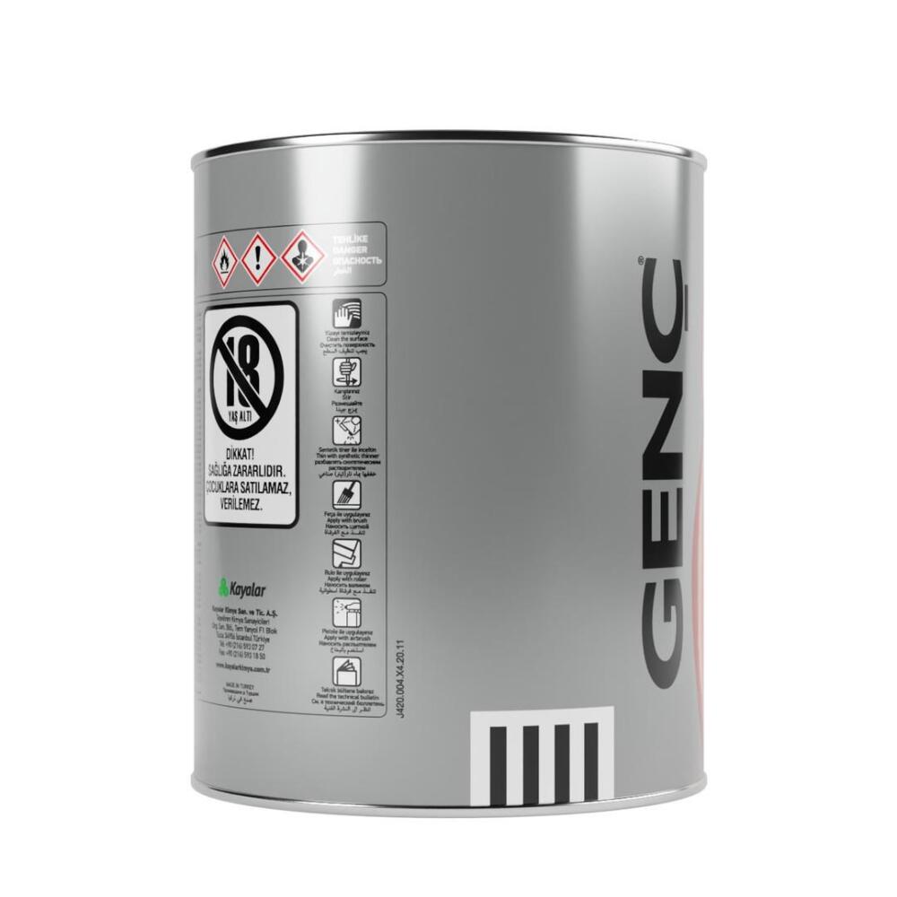 Genç Sentetik Ahşap Metal Boyası Siyah 0.75 l - 4
