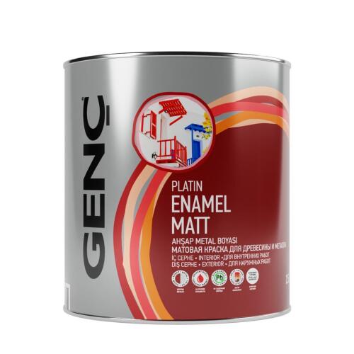 Genç Sentetik Ahşap Metal Boyası Siyah 2.5 l - 2