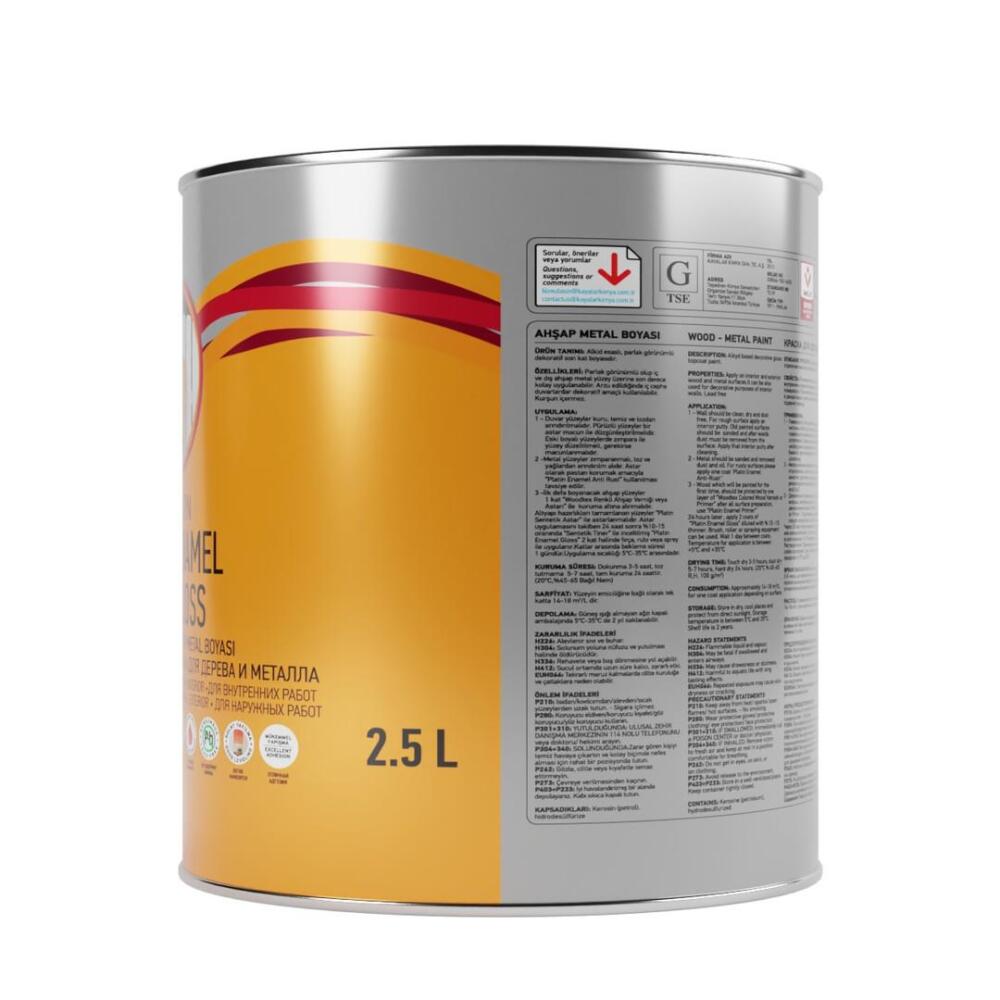 Genç Sentetik Parlak Ahşap Metal Boyası 1301 Krem 2.5 l - 3