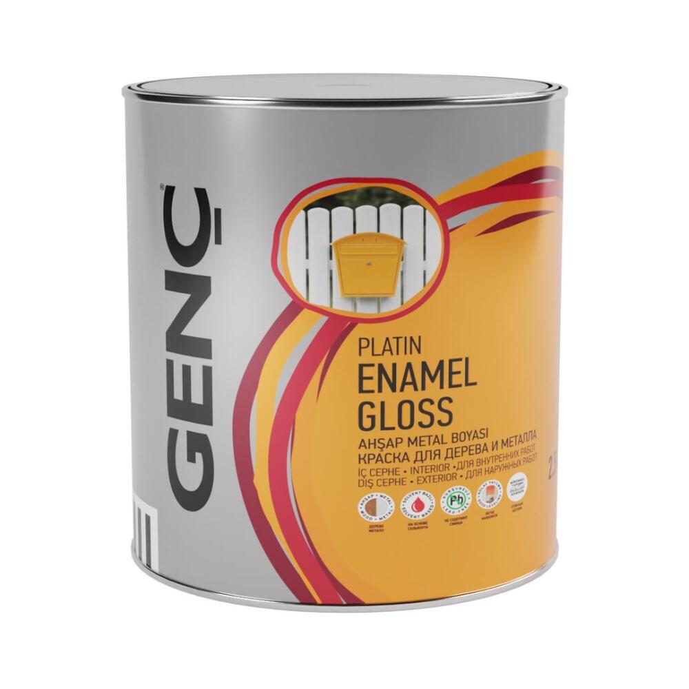 Genç Sentetik Parlak Ahşap Metal Boyası 2149 Oksit Sarı 2.5 l - 2
