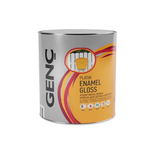 Genç Sentetik Parlak Ahşap Metal Boyası 7100 Metalik Gri 2.5 l - 2