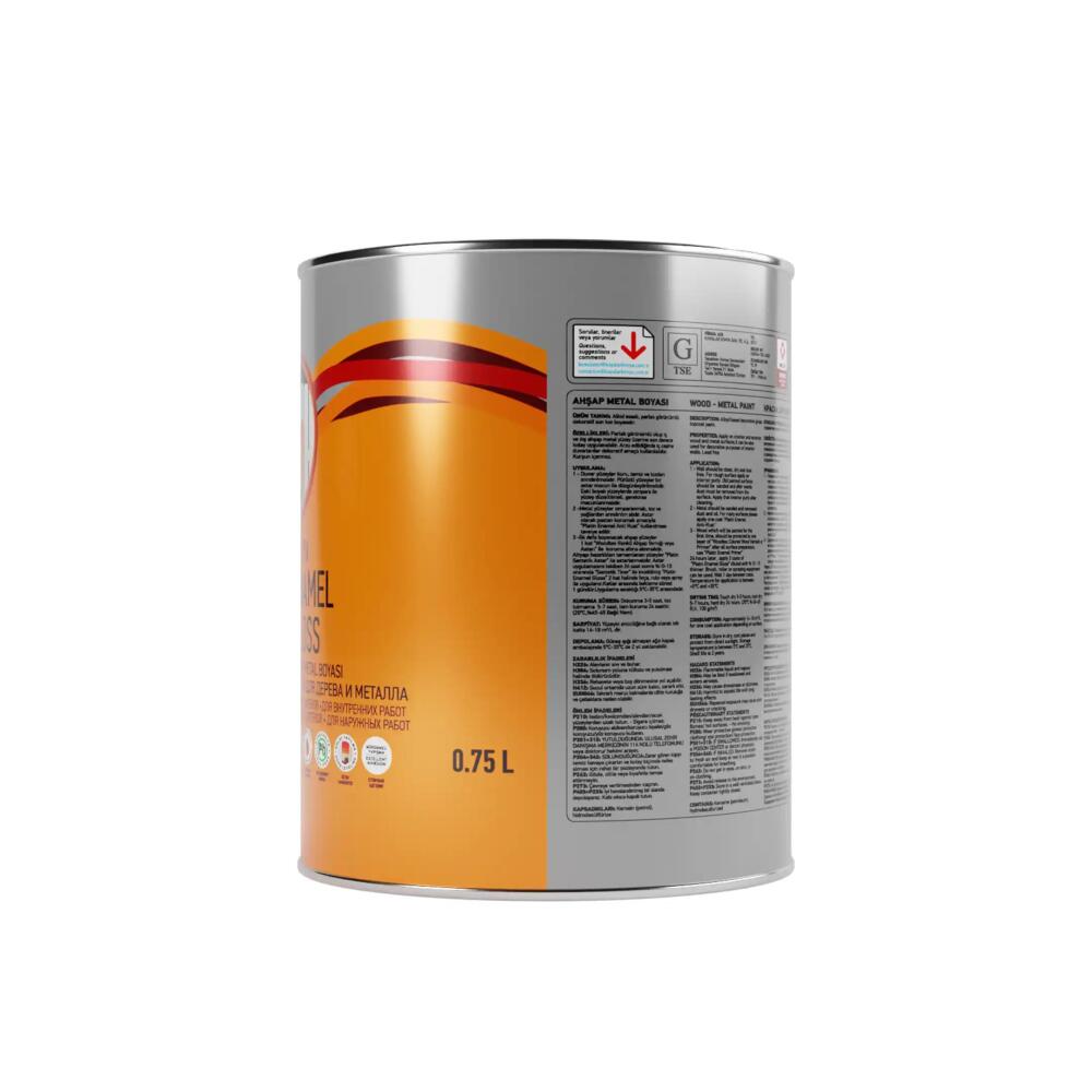 Genç Sentetik Parlak Ahşap Metal Boyası 7400 Gümüş 0.75 l - 3