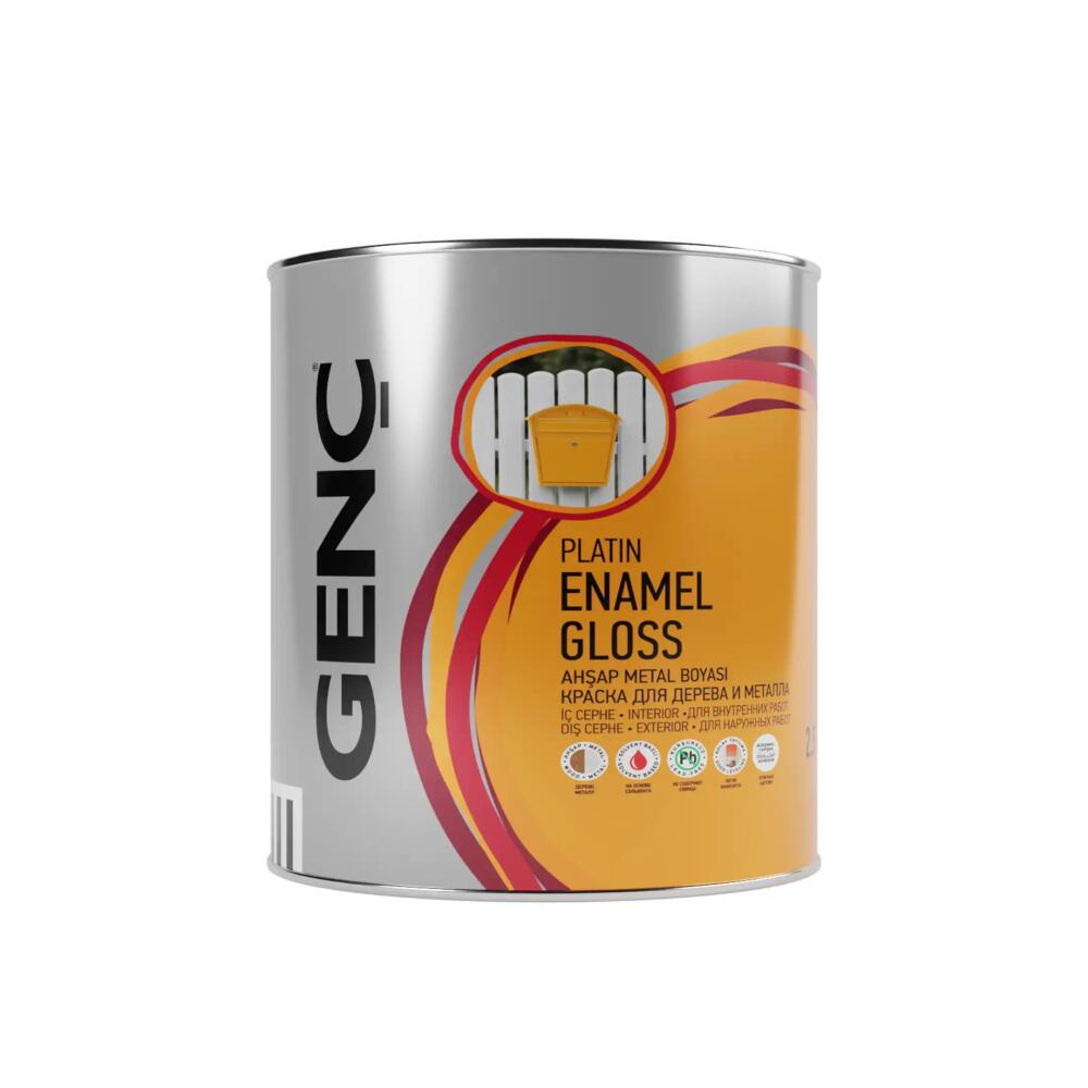 Genç Sentetik Parlak Ahşap Metal Boyası 7400 Gümüş 2.5 l - 1
