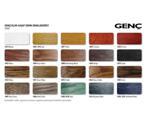 Gençcolor Ahşap Zemin Renklendirici 1051 Koyu Meşe 1 l - 5