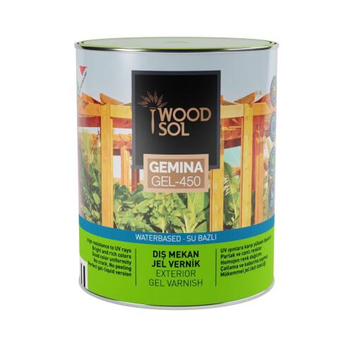 Woodsol Gemina Dış Mekan Ahşap Jel Vernik 1564 Teak 0.75 l - 2