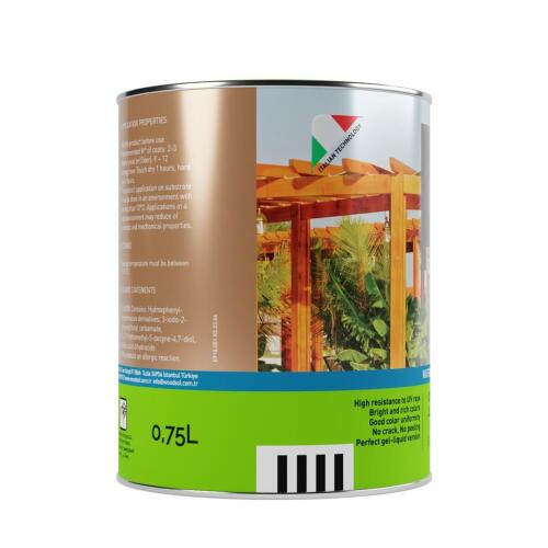 Woodsol Gemina Dış Mekan Ahşap Jel Vernik 1564 Teak 0.75 l - 3