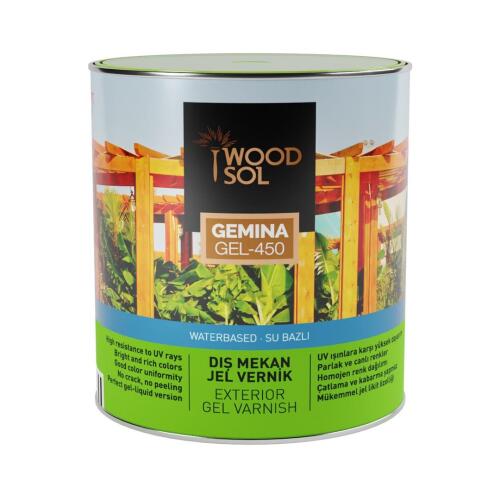 Woodsol Gemina Dış Mekan Ahşap Jel Vernik 1569 Misty Grey 2.5 l - 2