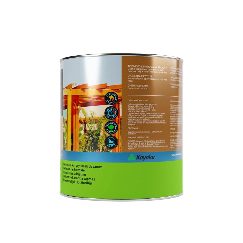 Woodsol Gemina Dış Mekan Ahşap Jel Vernik 1569 Misty Grey 2.5 l - 4
