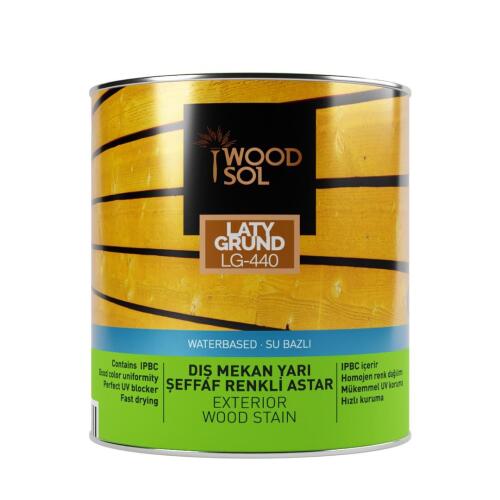 Woodsol Latygrund Dış Mekan Yarı Şeffaf Renkli Ahşap Astar 0000 Clear 2.5 l - WOODSOL