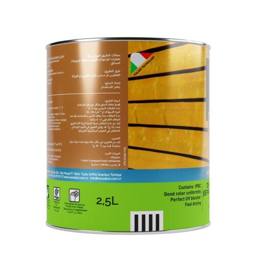 Woodsol Latygrund Dış Mekan Yarı Şeffaf Renkli Ahşap Astar 0000 Clear 2.5 l - 3