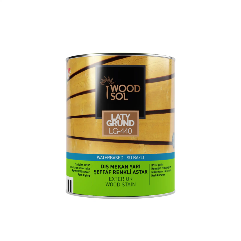 Woodsol Latygrund Dış Mekan Yarı Şeffaf Renkli Ahşap Astar 1551 Teak 0.75 l - 1