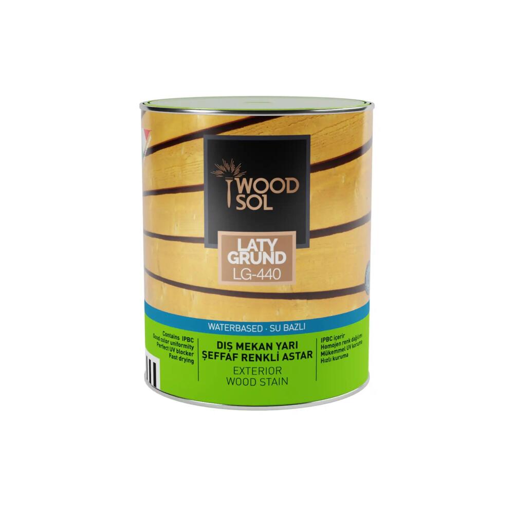 Woodsol Latygrund Dış Mekan Yarı Şeffaf Renkli Ahşap Astar 1554 Castagno 0.75 l - 2