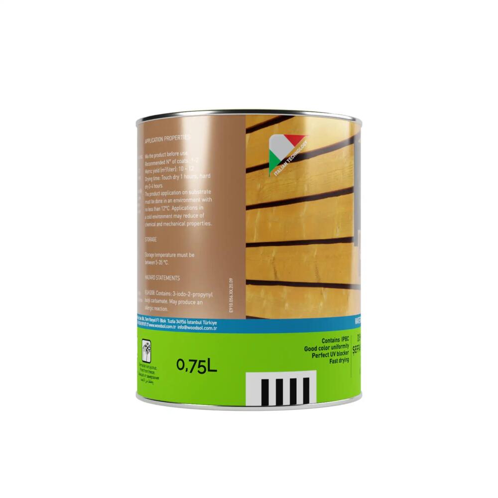 Woodsol Latygrund Dış Mekan Yarı Şeffaf Renkli Ahşap Astar 1554 Castagno 0.75 l - 3