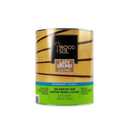 Woodsol Latygrund Dış Mekan Yarı Şeffaf Renkli Ahşap Astar 1555 Dark Noce 0.75 l - WOODSOL