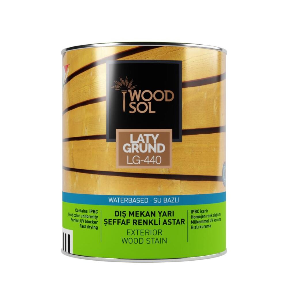 Woodsol Latygrund Dış Mekan Yarı Şeffaf Renkli Ahşap Astar 1559 Oak 0.75 l - 1
