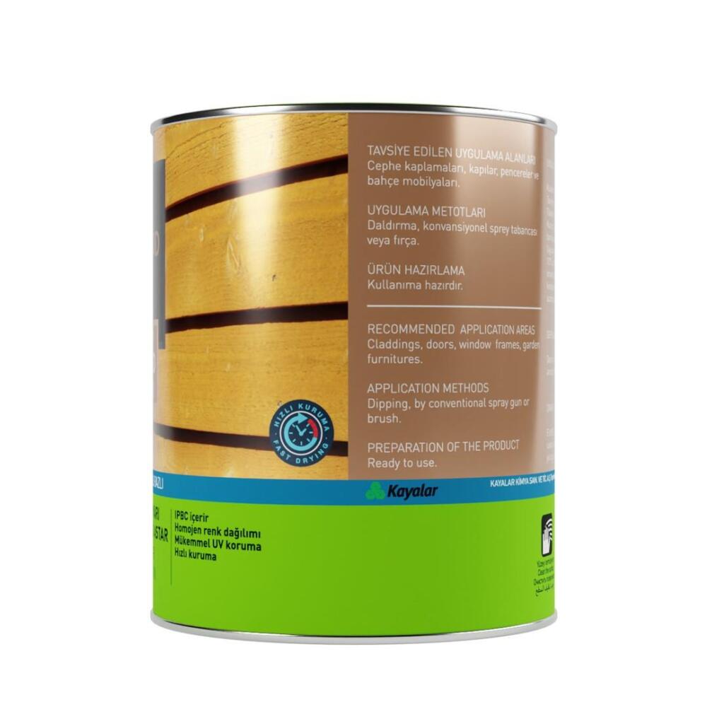 Woodsol Latygrund Dış Mekan Yarı Şeffaf Renkli Ahşap Astar 1559 Oak 0.75 l - 4
