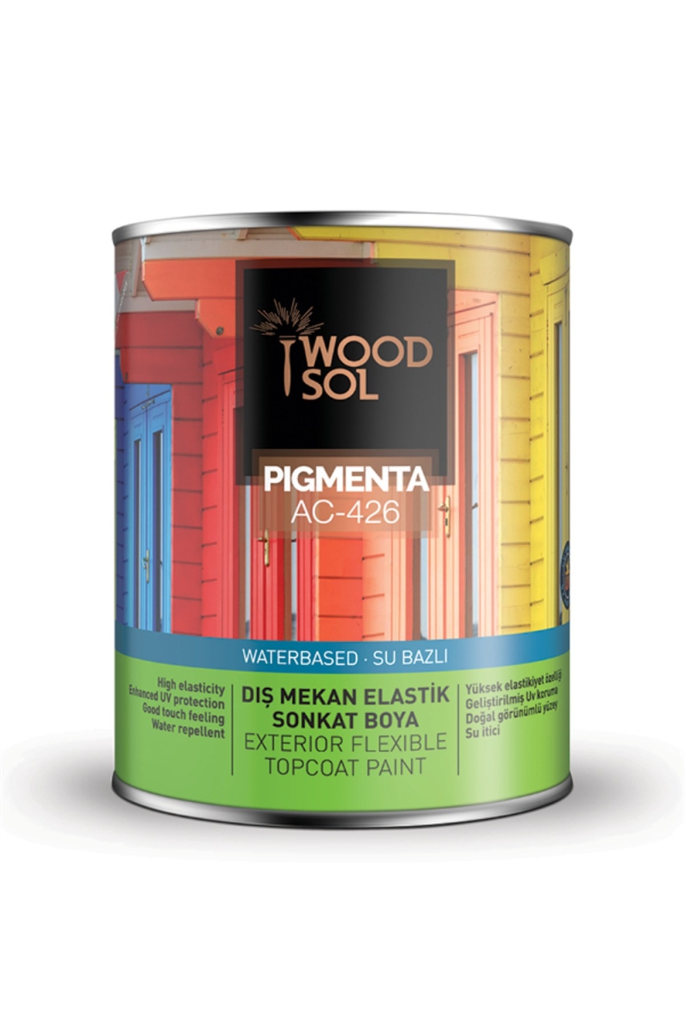 Woodsol Pigmenta Elastik Sonkat Ahşap Boya 0.75 l - 1