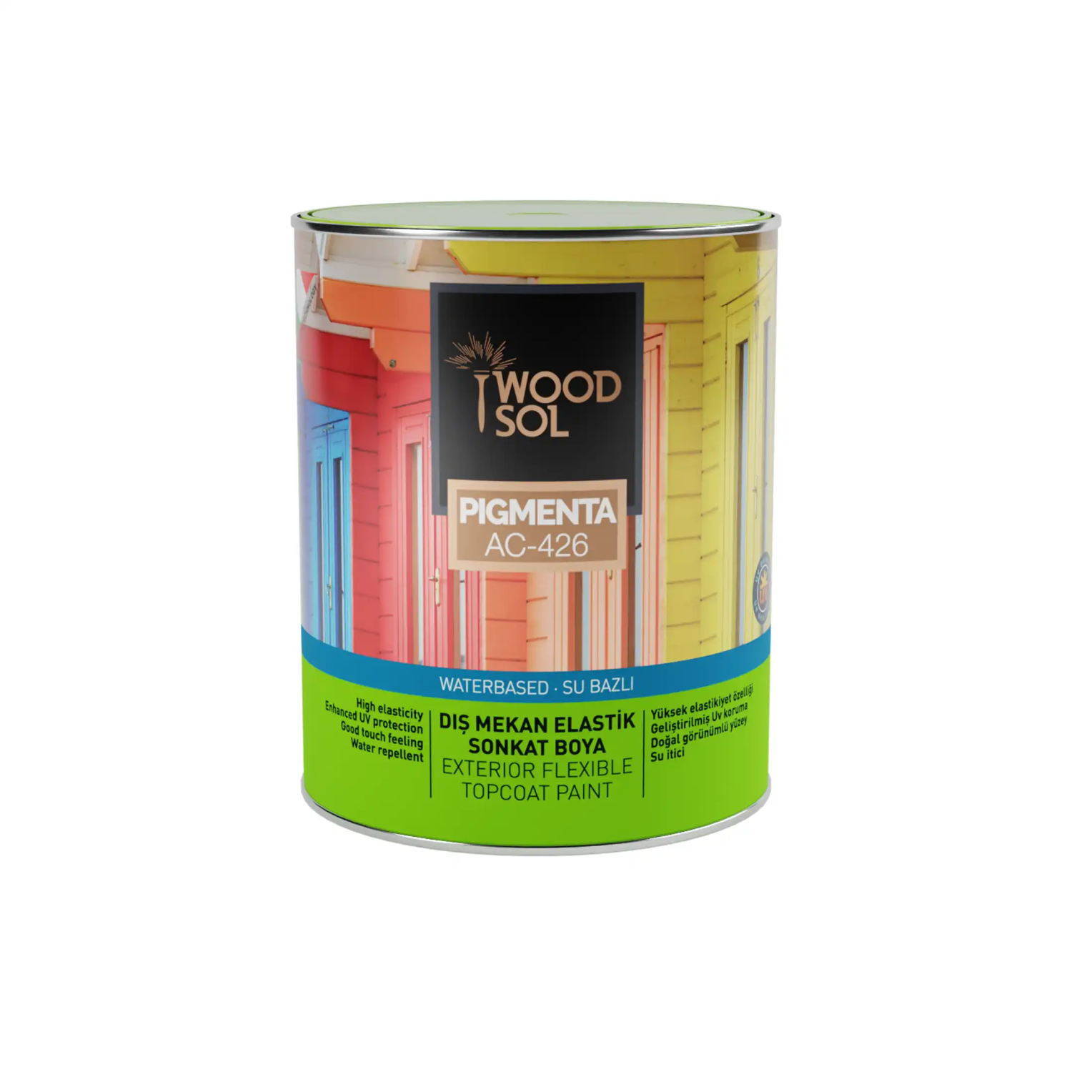 Woodsol Pigmenta Elastik Sonkat Ahşap Boyası 7235 Grey Chıaro 0.75 l - 2