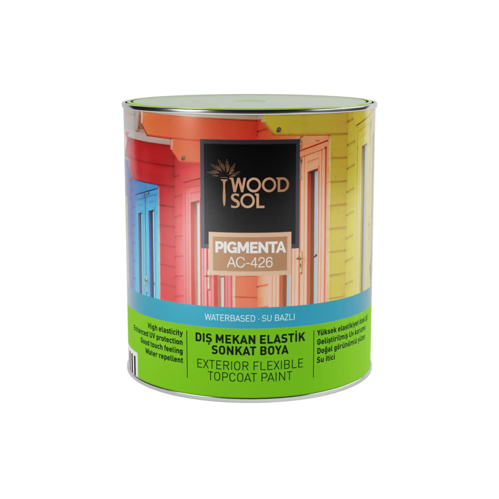Woodsol Pigmenta Elastik Sonkat Ahşap Boyası 2704 Giallo 2.5 l - 2