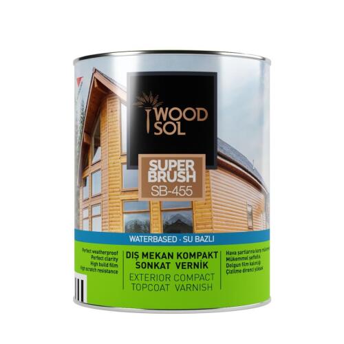 Woodsol Superbrush Sonkat İpek Mat Ahşap Vernik Şeffaf 0.75 l - WOODSOL