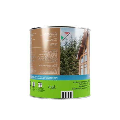 Woodsol Superbrush Sonkat İpek Mat Ahşap Vernik Şeffaf 2.5 l - 3