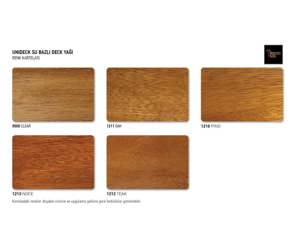 Woodsol Unideck Su Bazlı Ahşap Deck Yağı 0000 Clear 0.75 l - 5