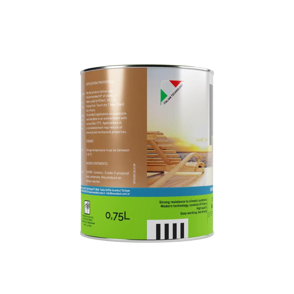 Woodsol Unideck Su Bazlı Ahşap Deck Yağı 1213 Noce 0.75 l - 3
