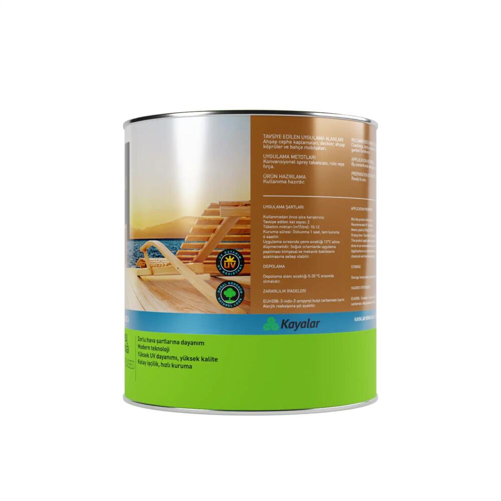 Woodsol Unideck Su Bazlı Ahşap Deck Yağı 1213 Noce 2.5 l - 4