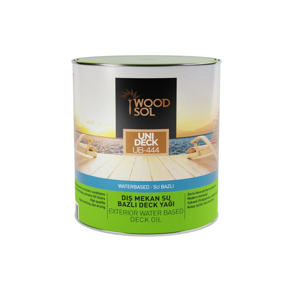 Woodsol Unideck Su Bazlı Ahşap Deck Yağı 1213 Noce 2.5 l - 2